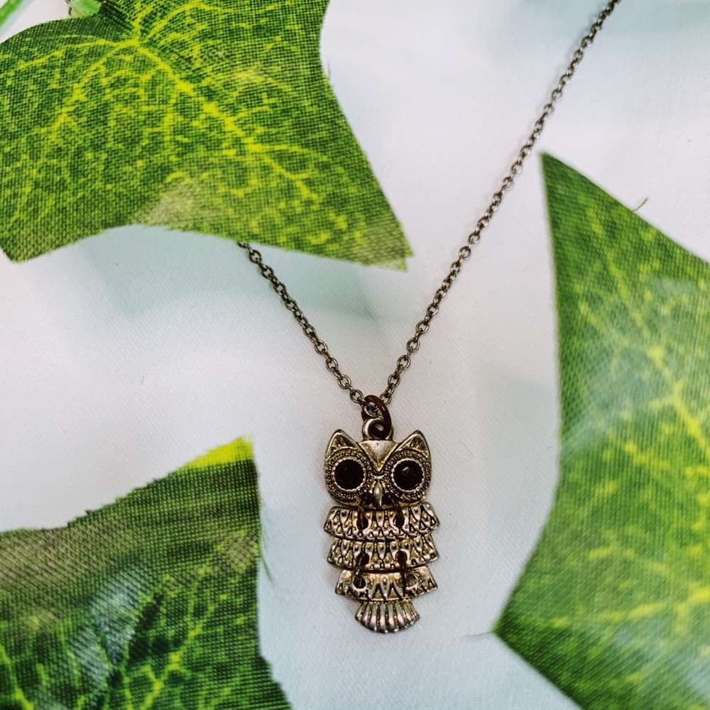 Gold Owl Necklace